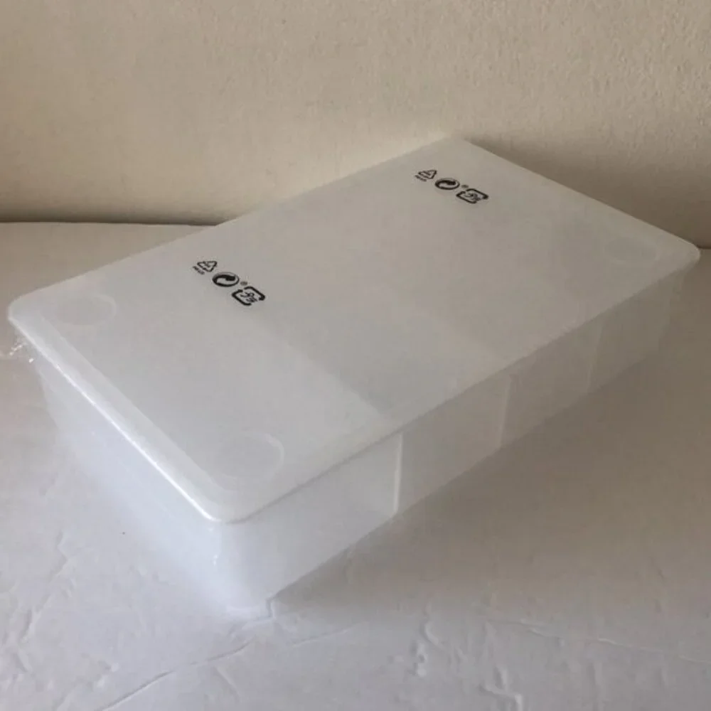 Glis Plastic container box with a lid transparent